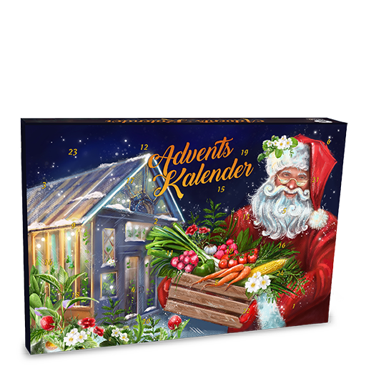 Adventskalender – Weihnachtsmann im Gewächshaus